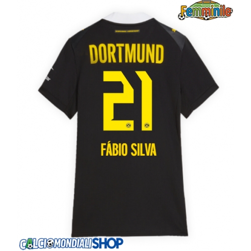 Maglie da calcio Borussia Dortmund Fabio Silva #21 Seconda Maglia Femminile 2026-27 Manica Corta
